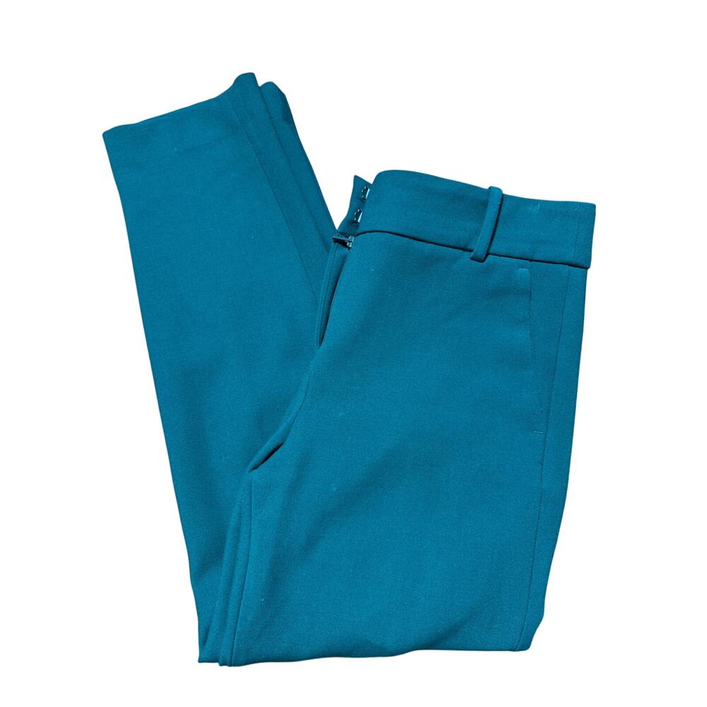 J.Crew Womens 6 Emerald Green Cameron Straight Cropped Dress Pants